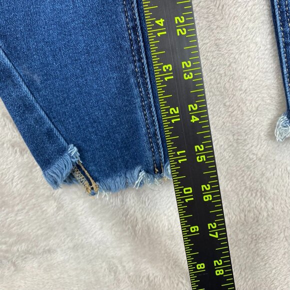 KanCan Womens Skinny Mid-Rise Jeans Size 25 Frayed Hem 211014 - Picture 5 of 16